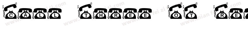 Call Three OT Regular字体转换